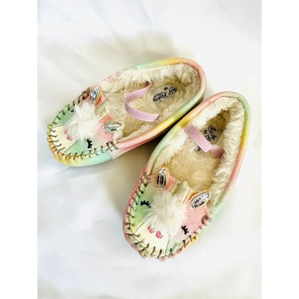 Self Esteem Toddler 7 Rainbow Unicorn Slippers BUY 2 GET 1 FREE